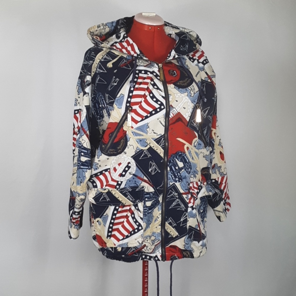 CHAUS Sport Nautical Hooded Zippered Jack